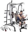 Marcy Smith Cage Workout Machine Full Body Strengthtraining Home Gym Equipment System with Leg Developer, Press Bar, PEC Deck, and Squat Rack
