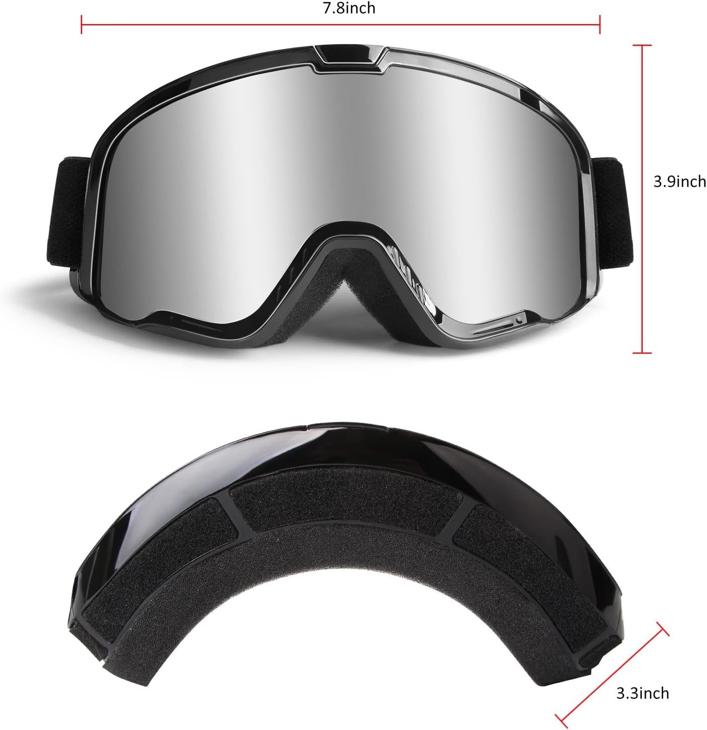 Motocross Goggles for Adult ATV, Motorcycle, Dirtbike & Offroad