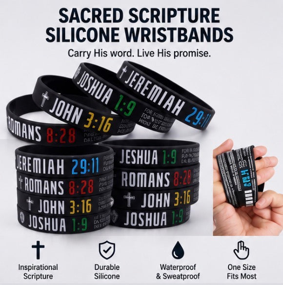 Sacred Scripture Silicone Wristbands