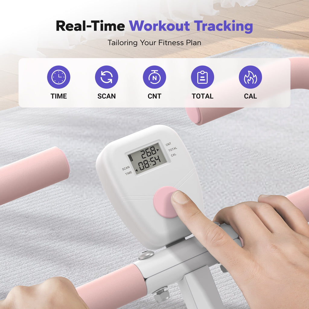 Squat Assist Trainer Foldable Squat Rider Machine for Glutes and Quads with 3 Tension Bands